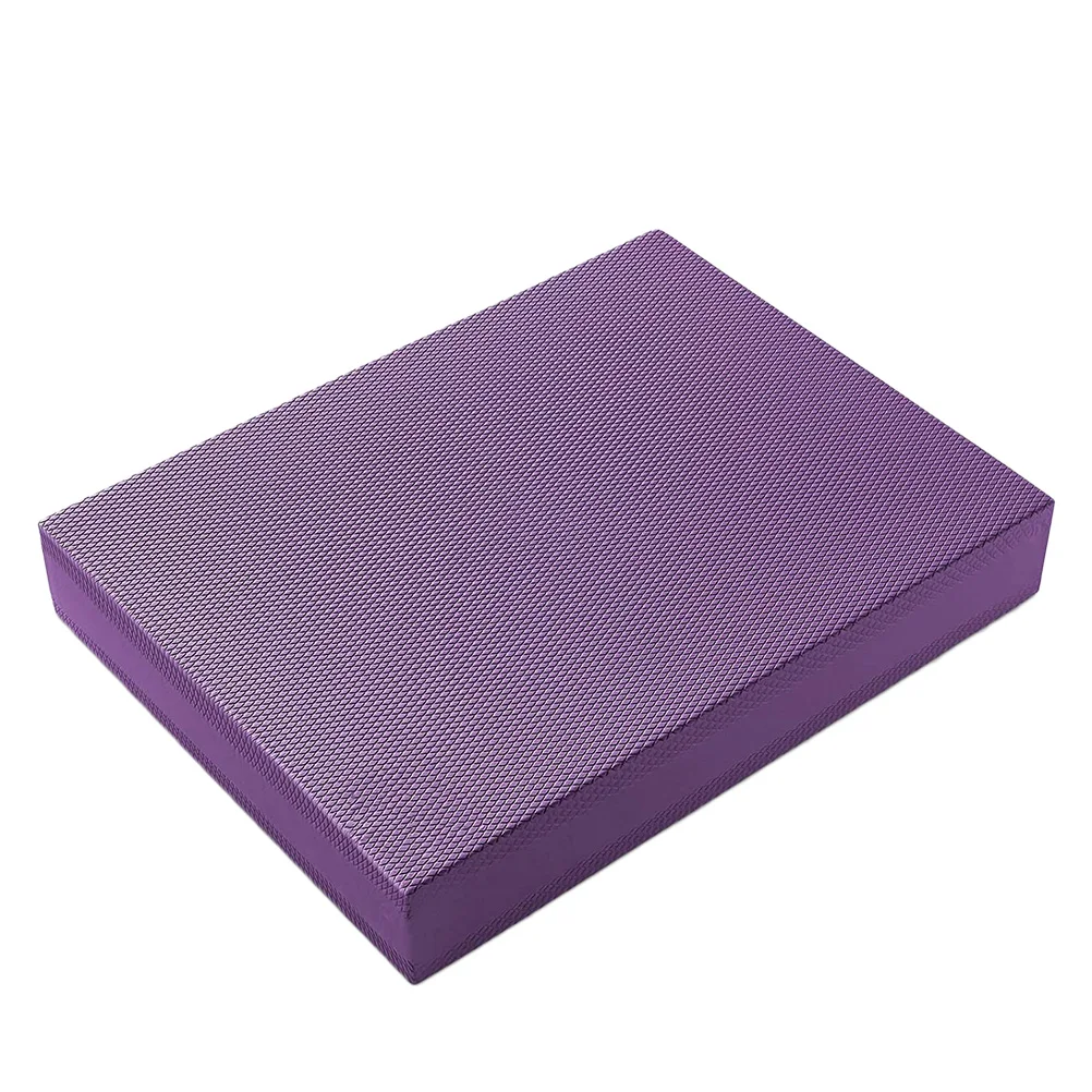 

Portable TPE Balance Pad Non-slip Yoga Cushion Stability Mobility Balance Trainer for Core Training Physical Yoga (Purple)