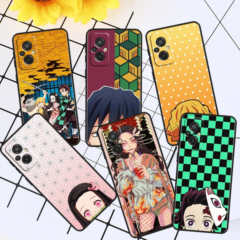 

Demon Slayer Anime Phone Case For Xiaomi Redmi A1 12C 11A 11 10C 10 9T 9AT 9A 10A 9C 9 8A 8A 7A 7 Plus Black Cover
