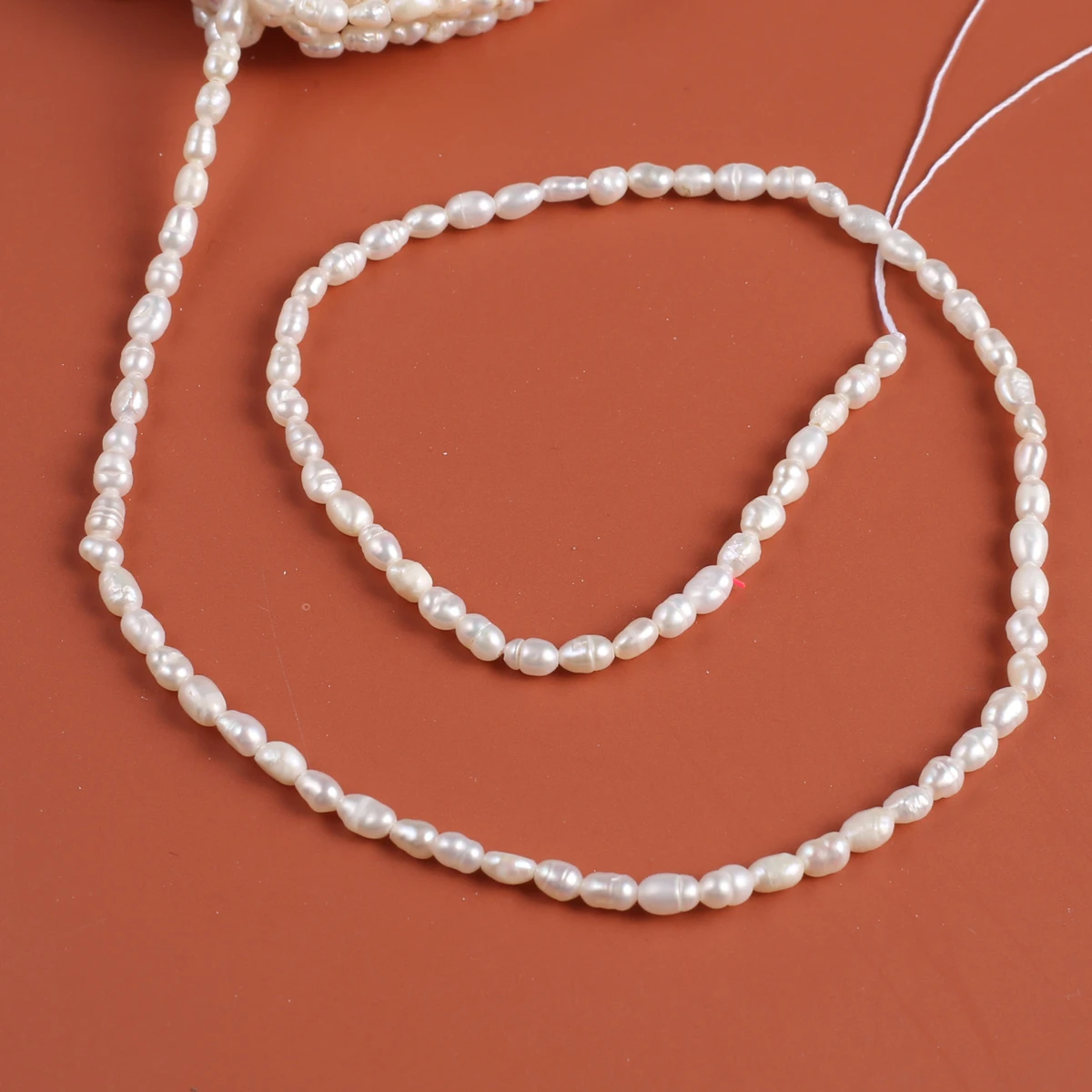 Natural Freshwater Mini Pearl Beads Rice Shape 3-3.5mm Small Loose Bead for Jewelry Making Diy Women Necklace Bracelet Crafts