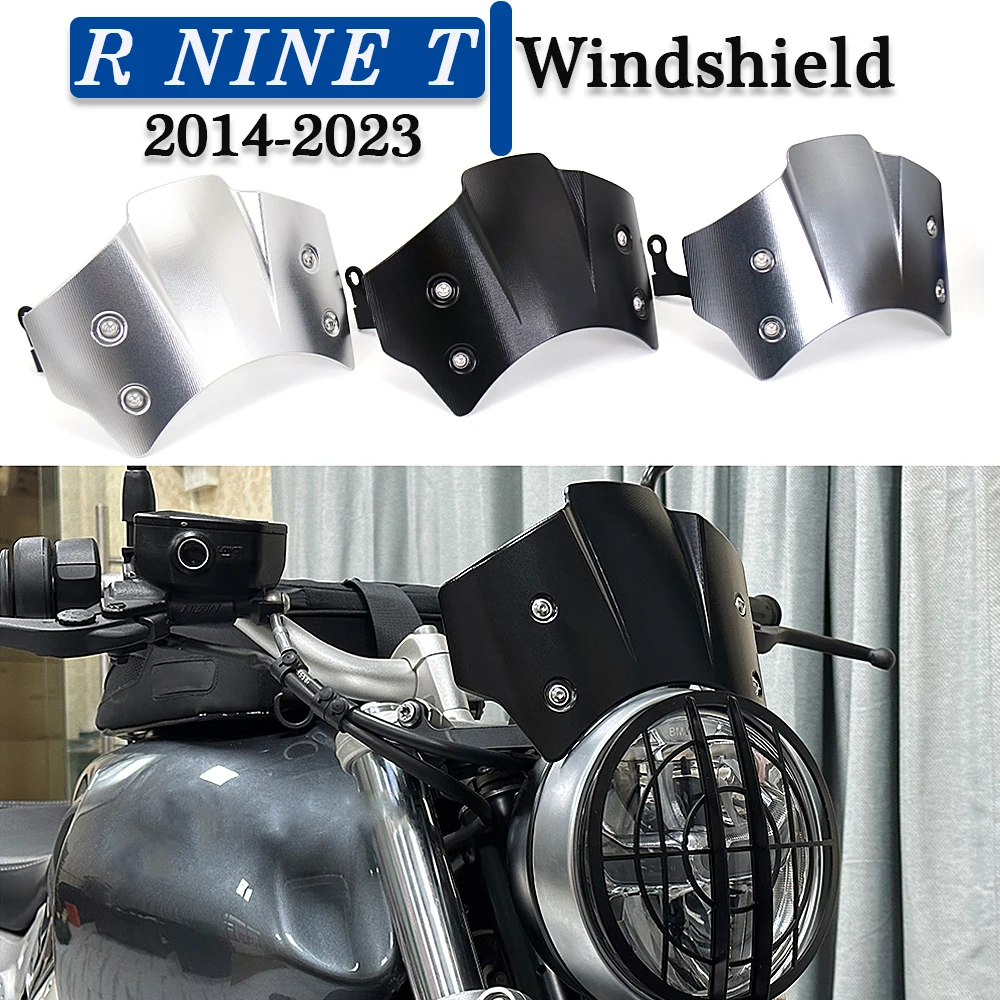 

R NineT Accessories Motorcycle Windshield For BMW R9T RnineT R NineT NINET RNINET R NINE T 2014-2023 Riding Windshield Visor