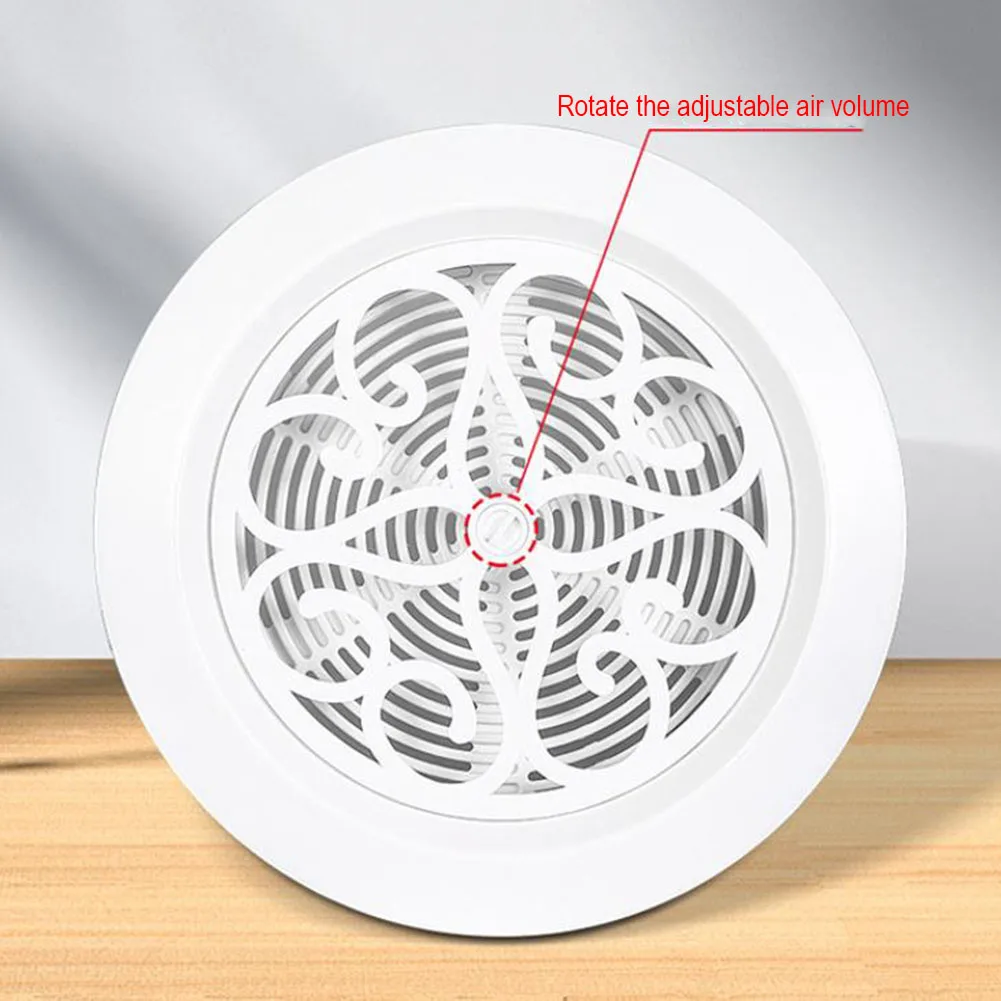 

125/150mm Adjustable Air Ventilation Cover ABS Round Decorative Ventilation Grill Outlet Ducting Ceiling Wall Hole Air Vent