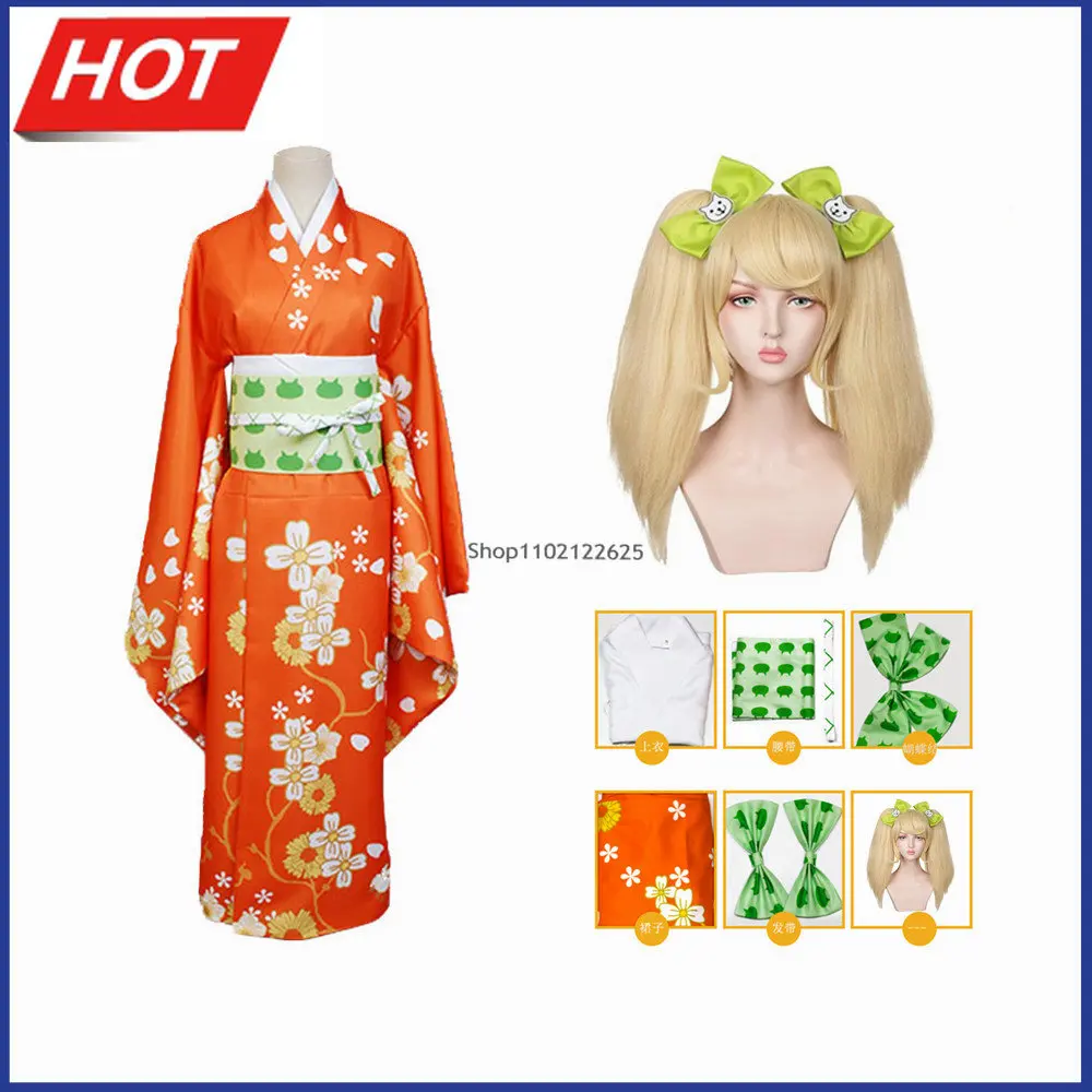 

Adult Anime Super Danganronpa Hiyoko Saionji Kimono Cosplay Costume Women Clothes