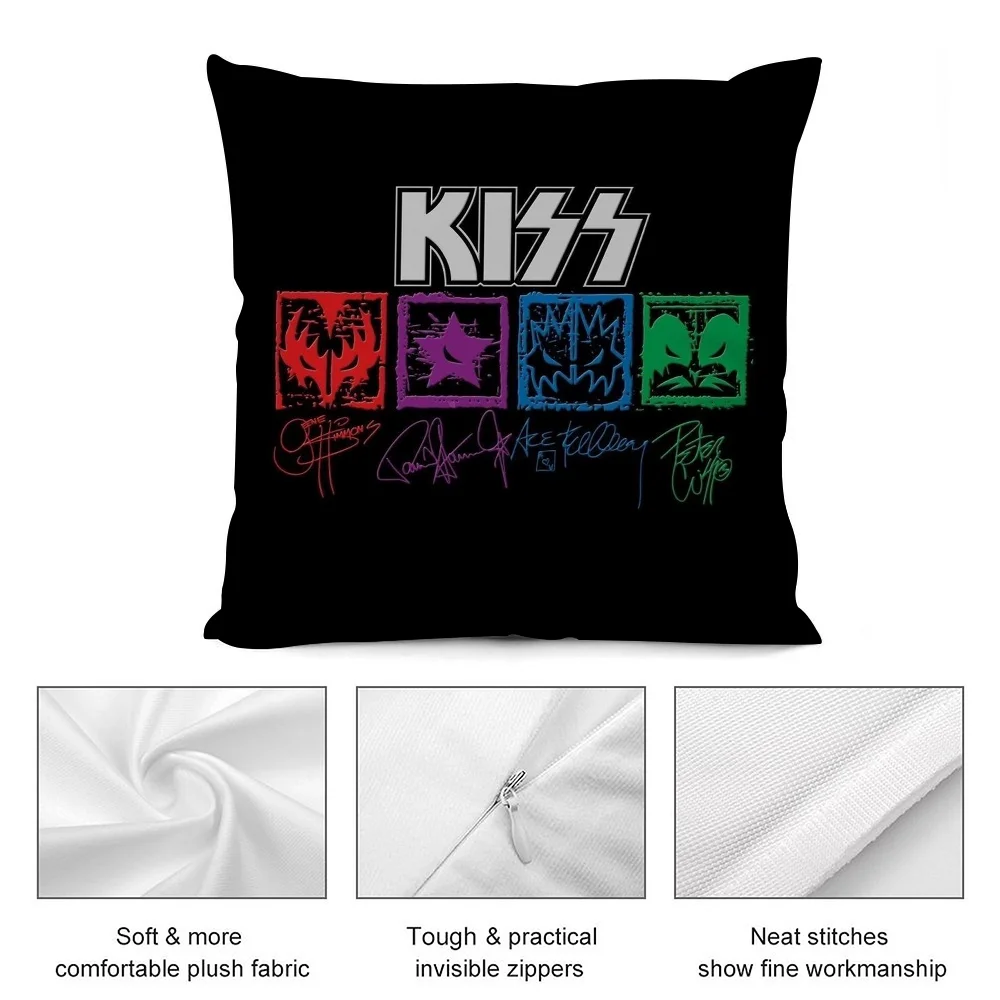 R-RockS K-Kiss Band Музыкальные наволочки из плюша