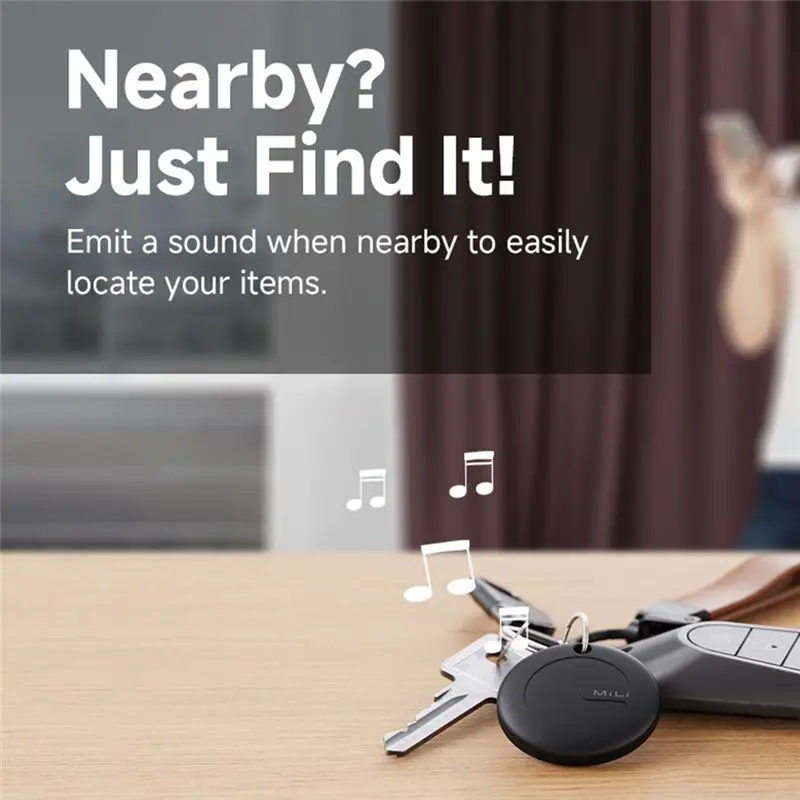 Фото Умный трекер Mili Smart Tracker Mitag Bluetooth: устройство для поиска ключей, домашних животных, пожилых людей и детей, совместимое с Android (Find My) №5