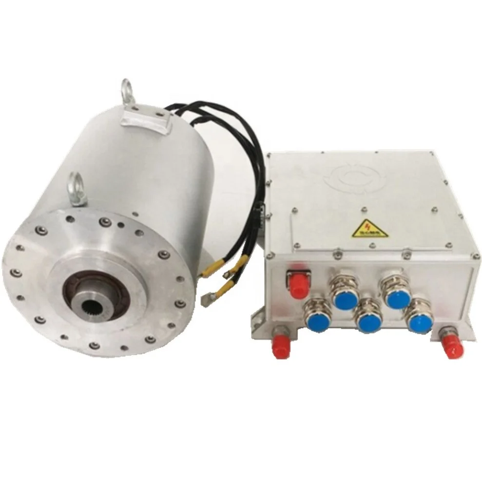 EV motor 30kw 60kw 96Nm 3000rpm ac pmsm motor and controller for electric car / High Voltagepeak Power 30kw Electric Motors
