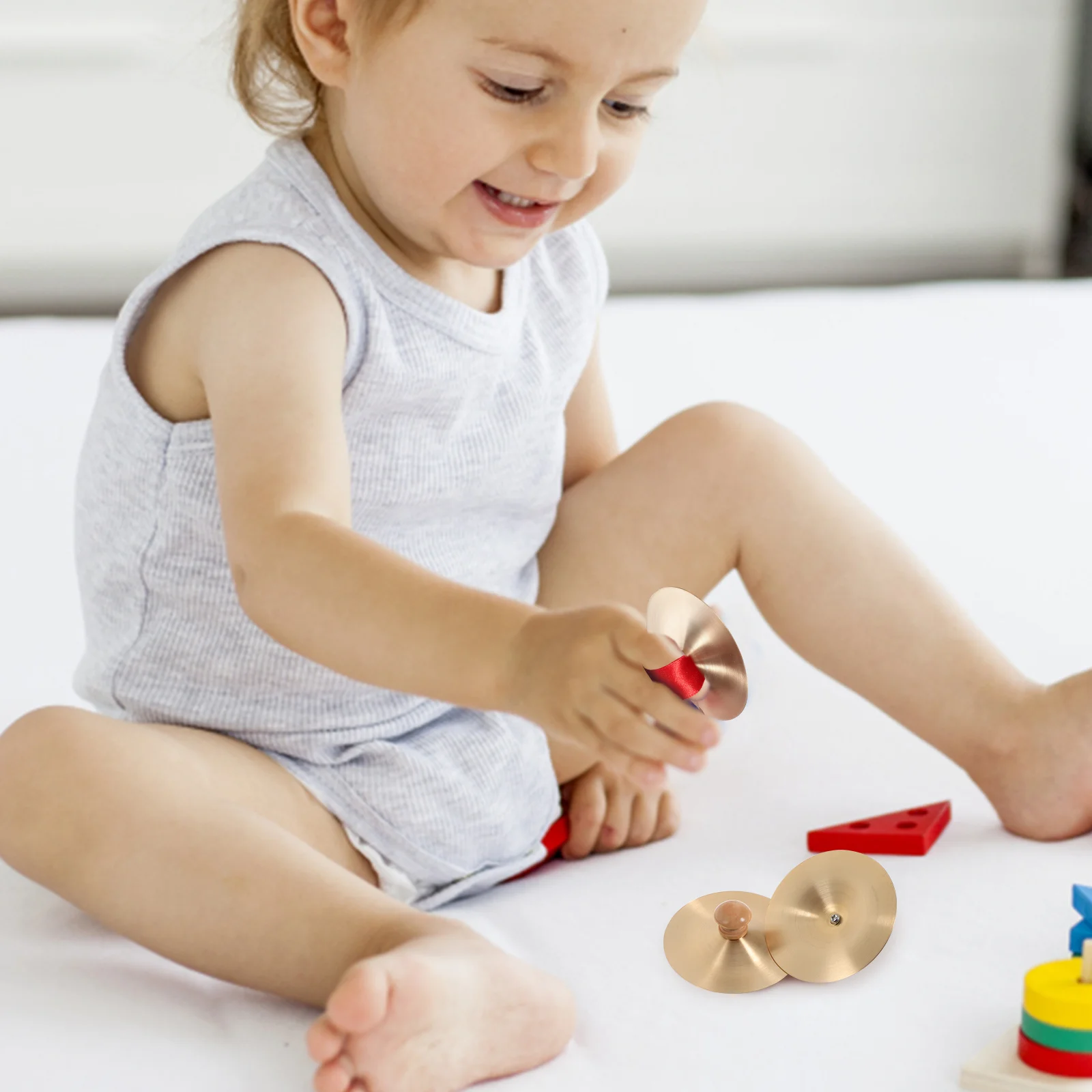 2 пары детских ударных инструментов тарелки подарок для игроков медный палец