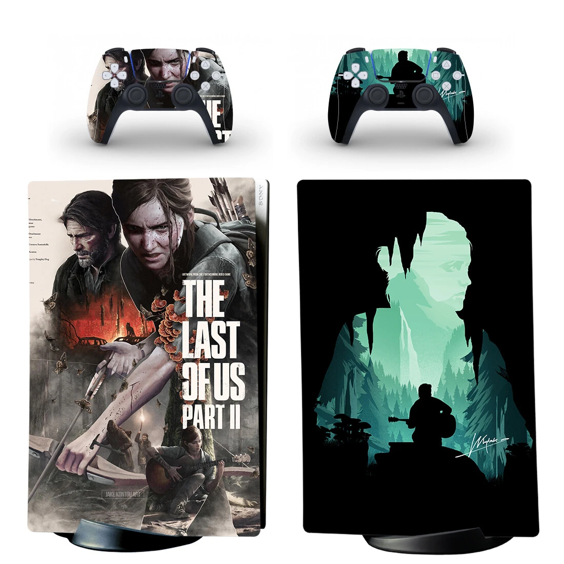 The Last of Us PS5 Digital Skin Sticker Decal Cover for Playstation 5 Console & 2 Controllers Vinyl Skins