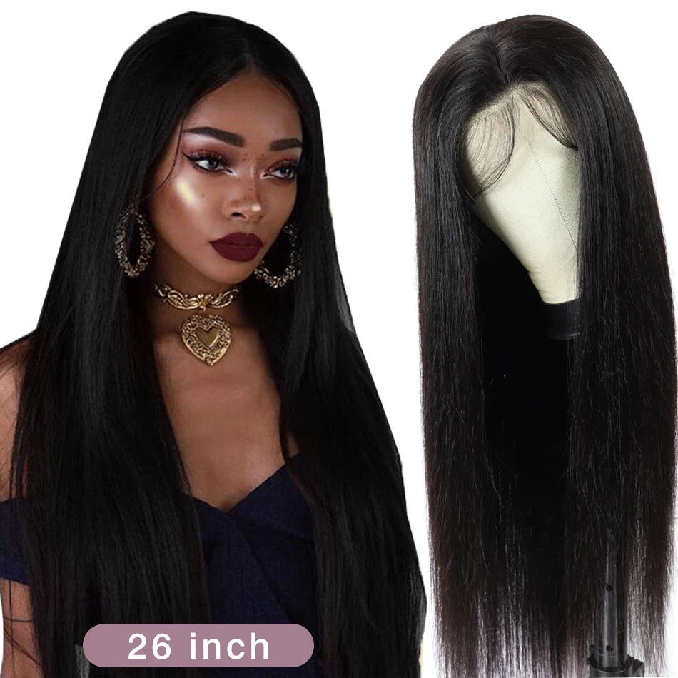 Brazilian Straight Hair Wigs 13x4 Lace Front Wig Natural Hairline Pre-Plucked 5x5 Lace Closure Human Hair Wig For Women