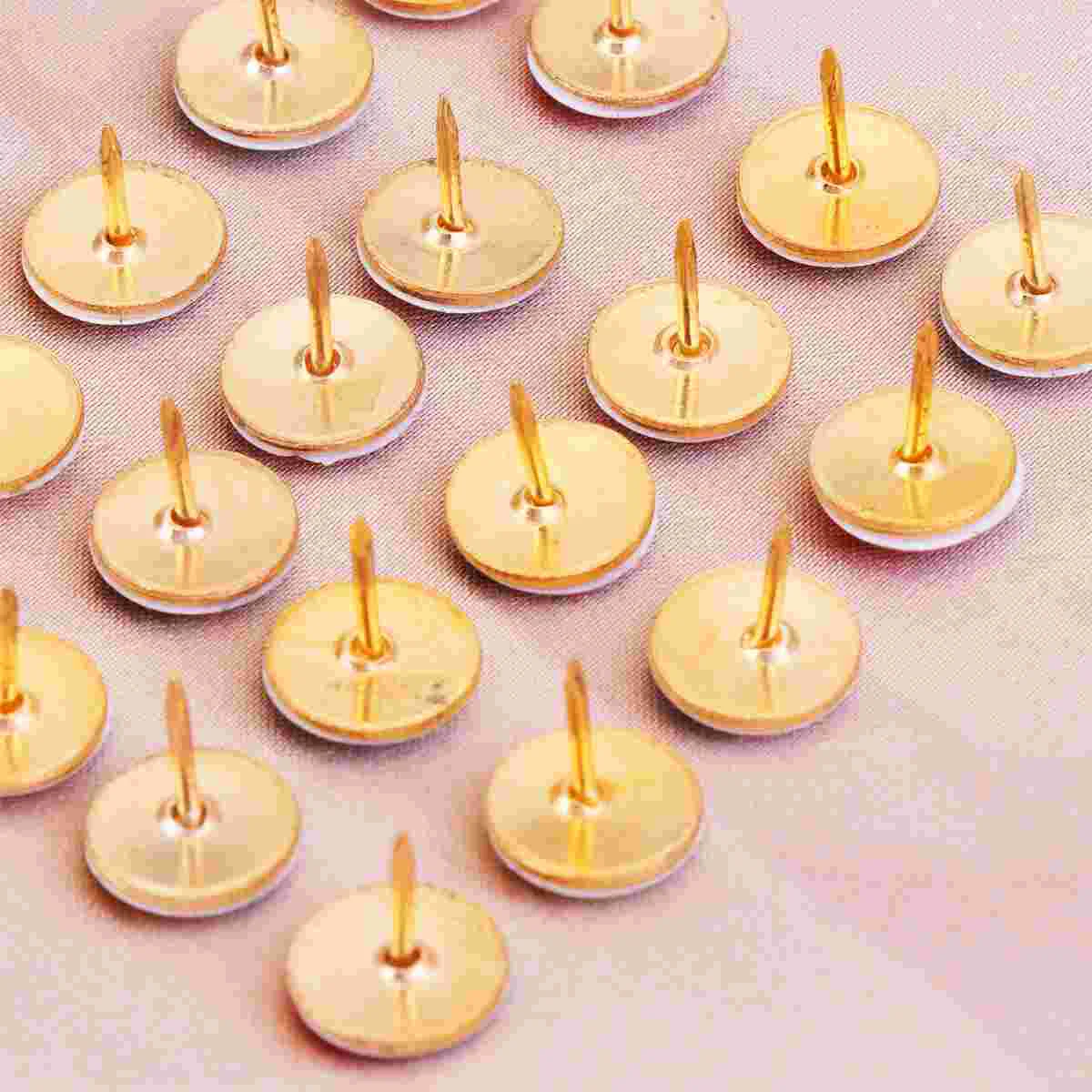 

100Pcs National Pattern Drawing Pin Round Head Pushpins Decorative Thumbtack Drop Rubber Map