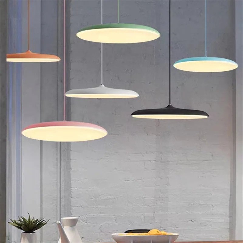 

ENIGMA UFO Pendant lamp Nordic Stylish chrome lights for Living Room Kitchen island Lighting Design Decor dining hanging lights