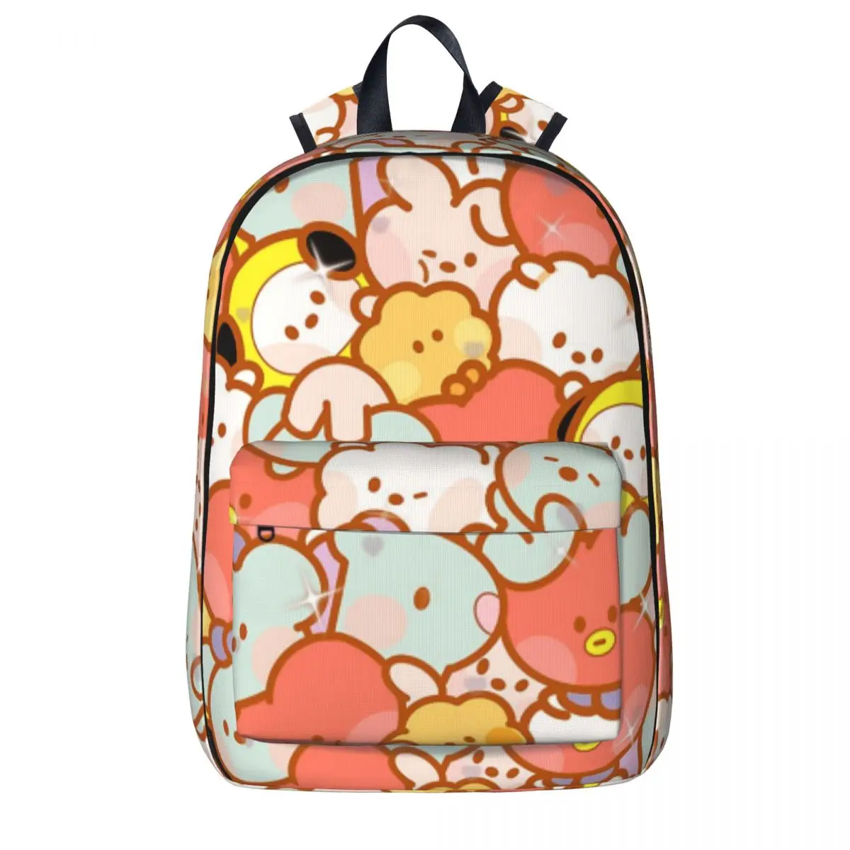 

Детский рюкзак BT21 с рисунком, сумка для книг для мальчиков и девочек, школьные ранцы для студентов, детский дорожный ранец, вместительная сумка на плечо