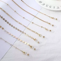 10pcs 2 in 1 fashion pearl mask chains glasses chain for women retro metal sunglasses lanyards eyewear cord holder neck strap