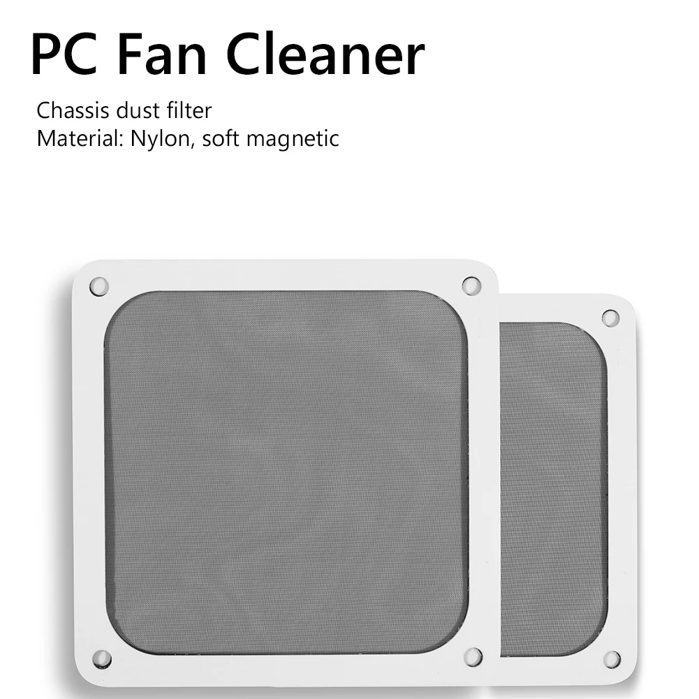 

8cm/12cm Dust Filter Soft Magnetic Frame Nylon PC Case Cooling Fan Filter Dust-proof Case Cooling Fan with Hole for Power Supply