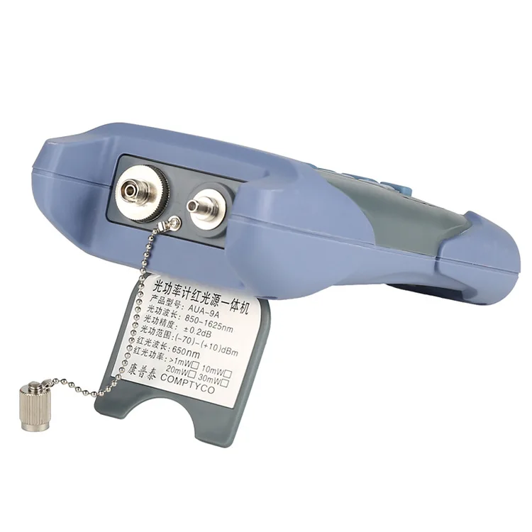 2 in 1 Optical Power Meter -70dBm~+10dBm Fiber Tester 10km Light Multimeter Decay 7 Wavelength with Red Light Pen 10mw VFL