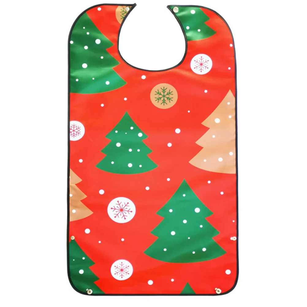 

Bibs Adult Bibchristmas Protector Clothing Apron Eating Adults Washable Elderly Old Dining Mealtime Reusable Drool Men Senior