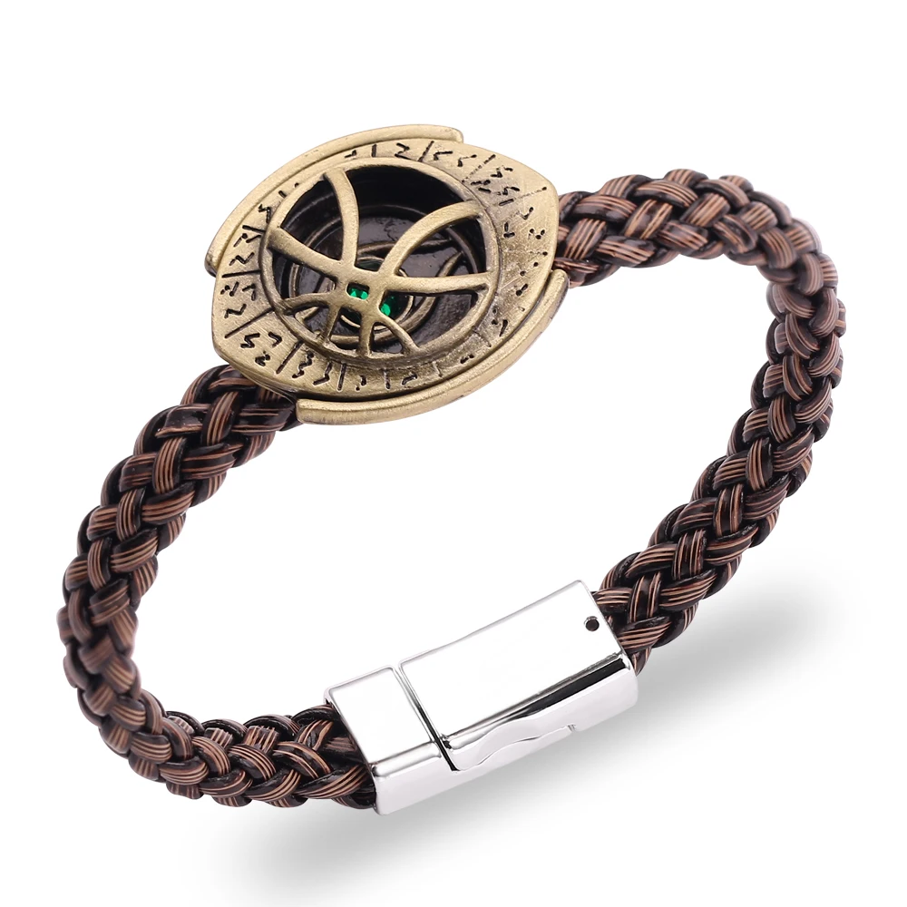 

Marvel Superhero Movie Figure Woven Bracelet Doctor Strange Eye Of Agamotto Simple Fashion Bangles Jewelry