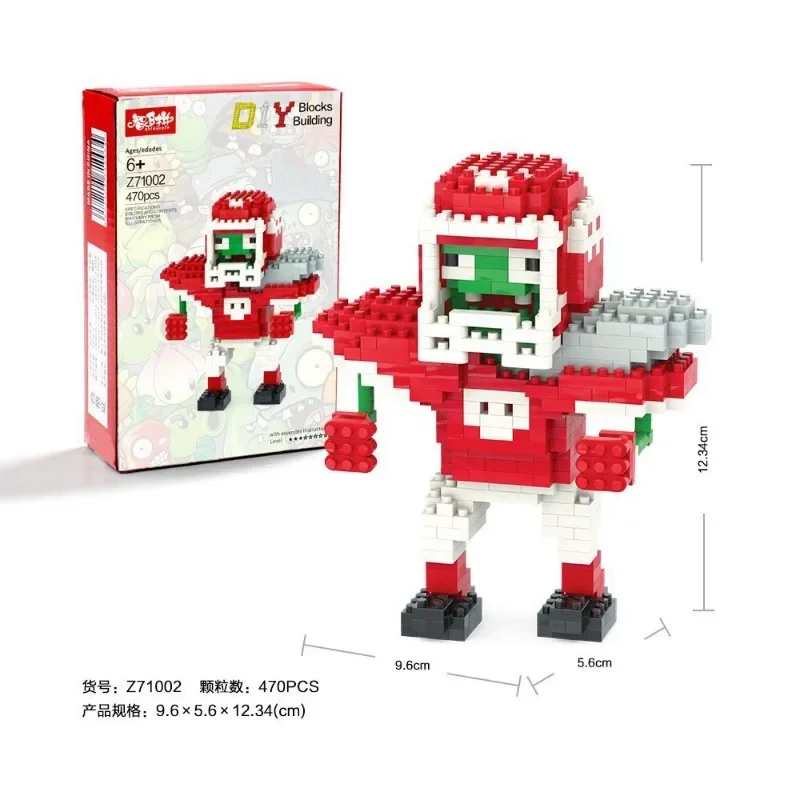 Блоки с растениями против зомби мультяшный мини-строительный блок Peashooter SunFlower