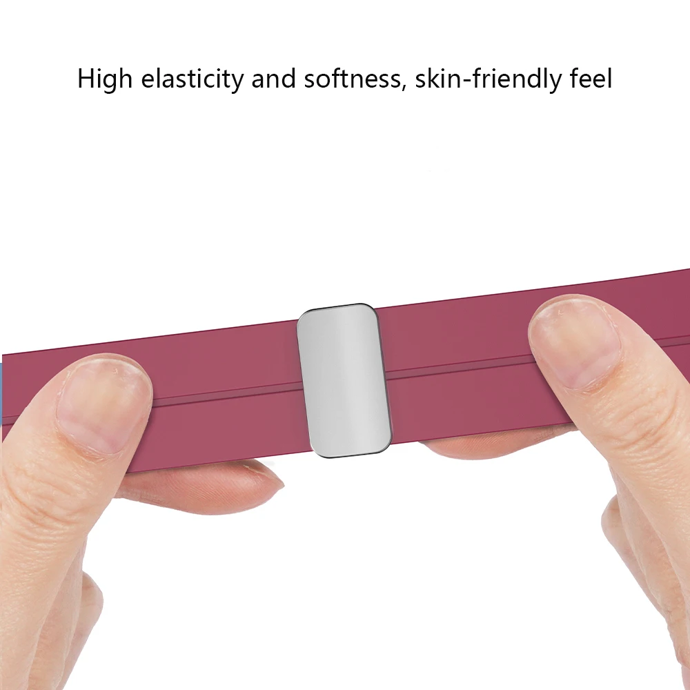 Original Silicone Strap for Samsung Galaxy Watch 5/4 44mm 40mm Watch 5 Pro 45mm Magnetic Buckle for Watch 4 Classic 42 46mm Band