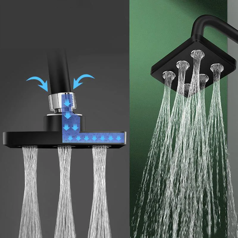 

360° Rotatable High Pressure Mini Rainfall Showerhead,Rainshower Magic Water Flow Shower Head,Water Saving Bathroom Accessories