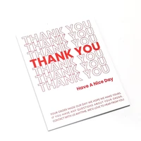 50pcs fashion thank you rectangle stickers labels for gift box package baking wrapping party wedding small business