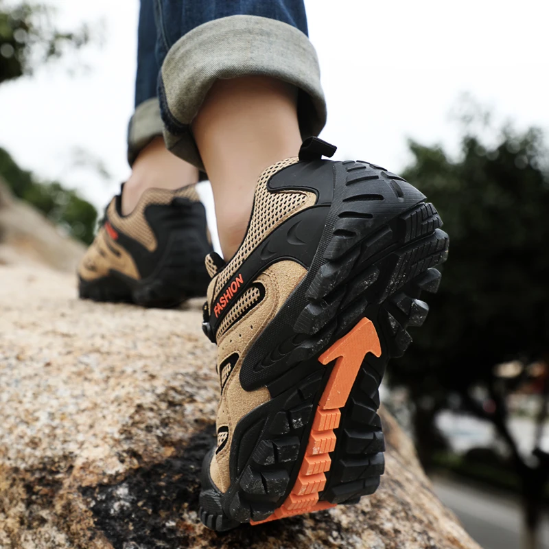 2022Summer Hiking Shoes Men Breathable Sport Shoes Male Soft Mesh Sneakers Winter Outdoor Sport Shoes Breathable Autumn Trekking