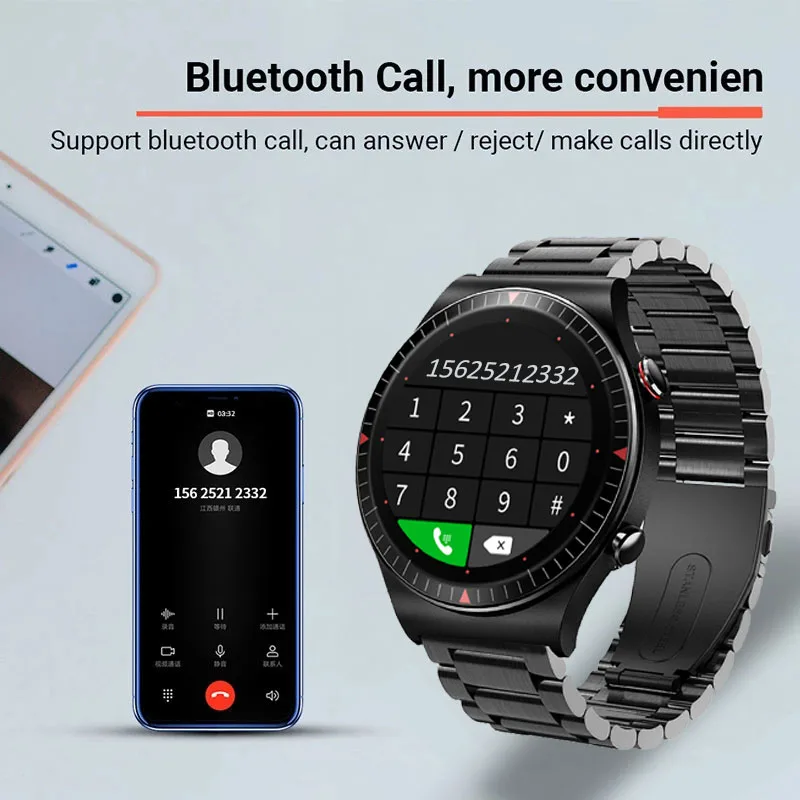 2022 new bluetooth call smart watch 4g rom male local music heart rate fitness tracker smartwatch for huawei gt2pro xiaomi phone free global shipping