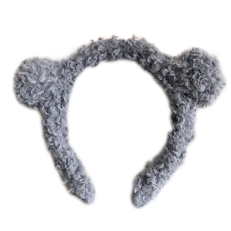 Женская повязка на голову с милыми мультяшными медвежьими ушками нечеткий