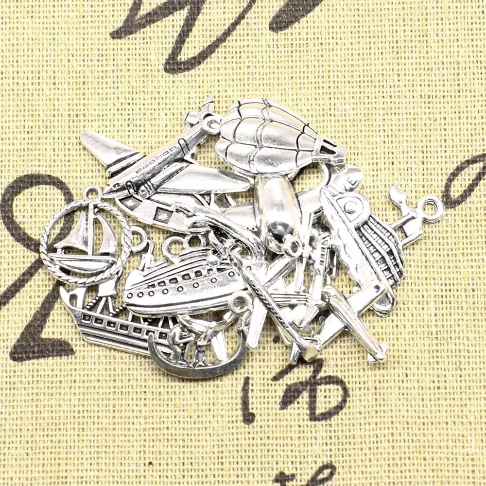 

Planes And Ships Charm For Making Jewelry Bracelet Pendant For Necklace Hobbies And Crafts Materials