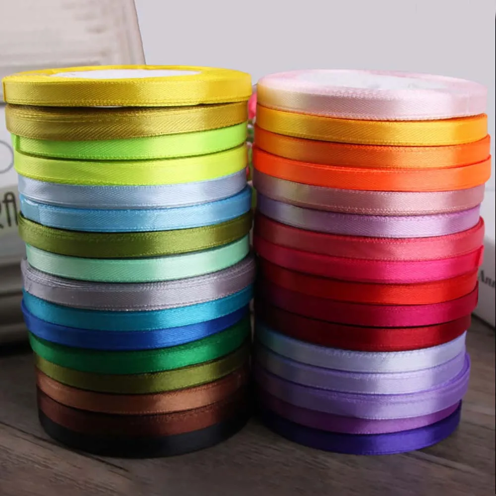 

22 Meters (25 Yards) 12mm Silk Satin Ribbons for DIY Crafts Bow Handmade Gift Wrap Birthday Wedding Party Decorative