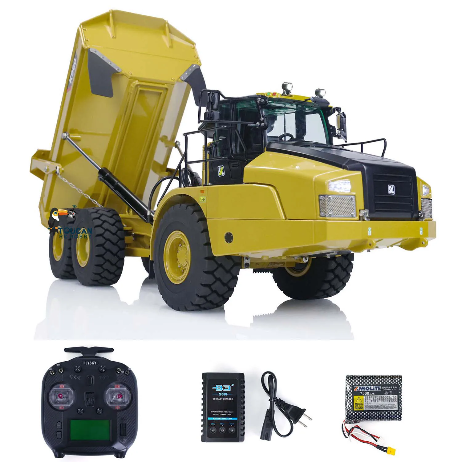 

In Stock KABOLITE K960 1/20 RC Hydraulic Articulated Truck 6x6 Remote Control Dumper Cars Toucan RC Hobby Tripper Mini Vehicle