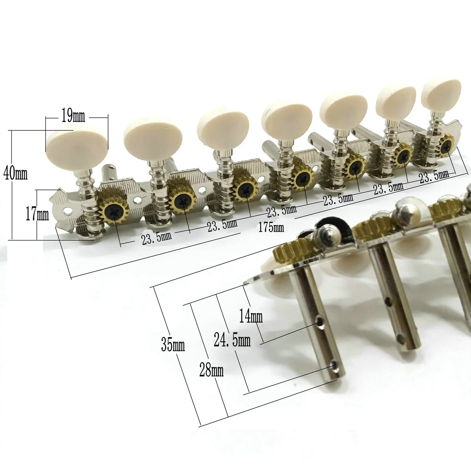 14 струд для гитары акустическая гитара хромированная машинка 7L 7R запчасти