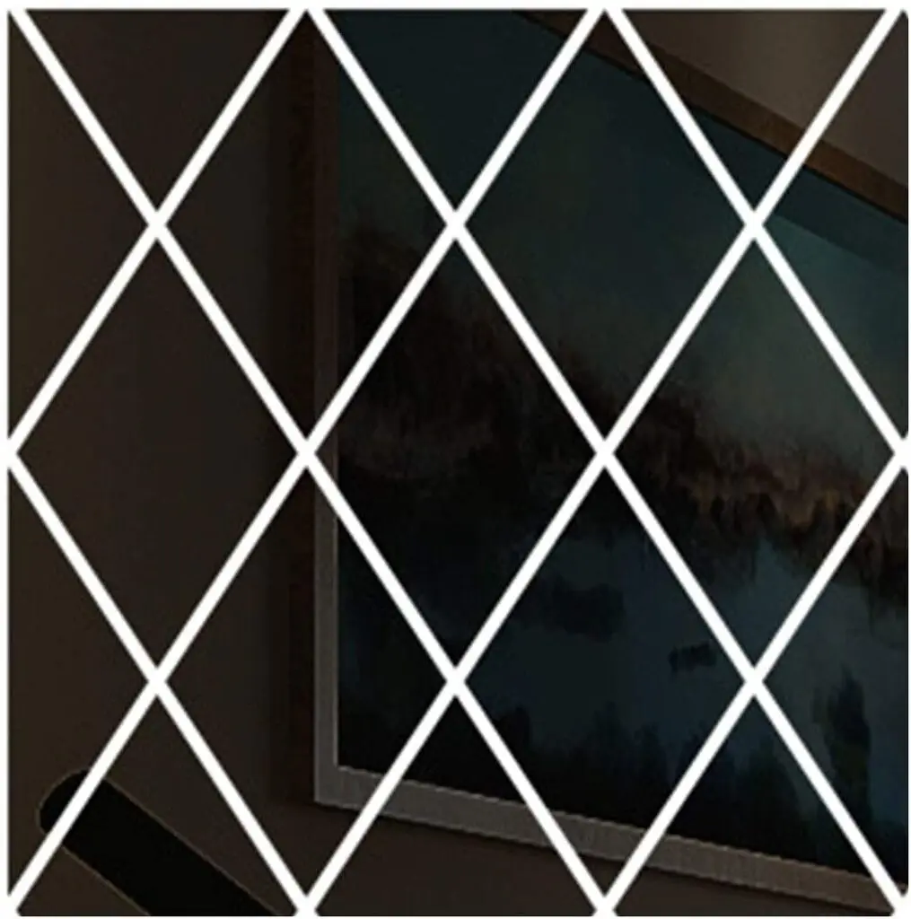 

Adhesive decorative acrylic mirror black (17 pieces)