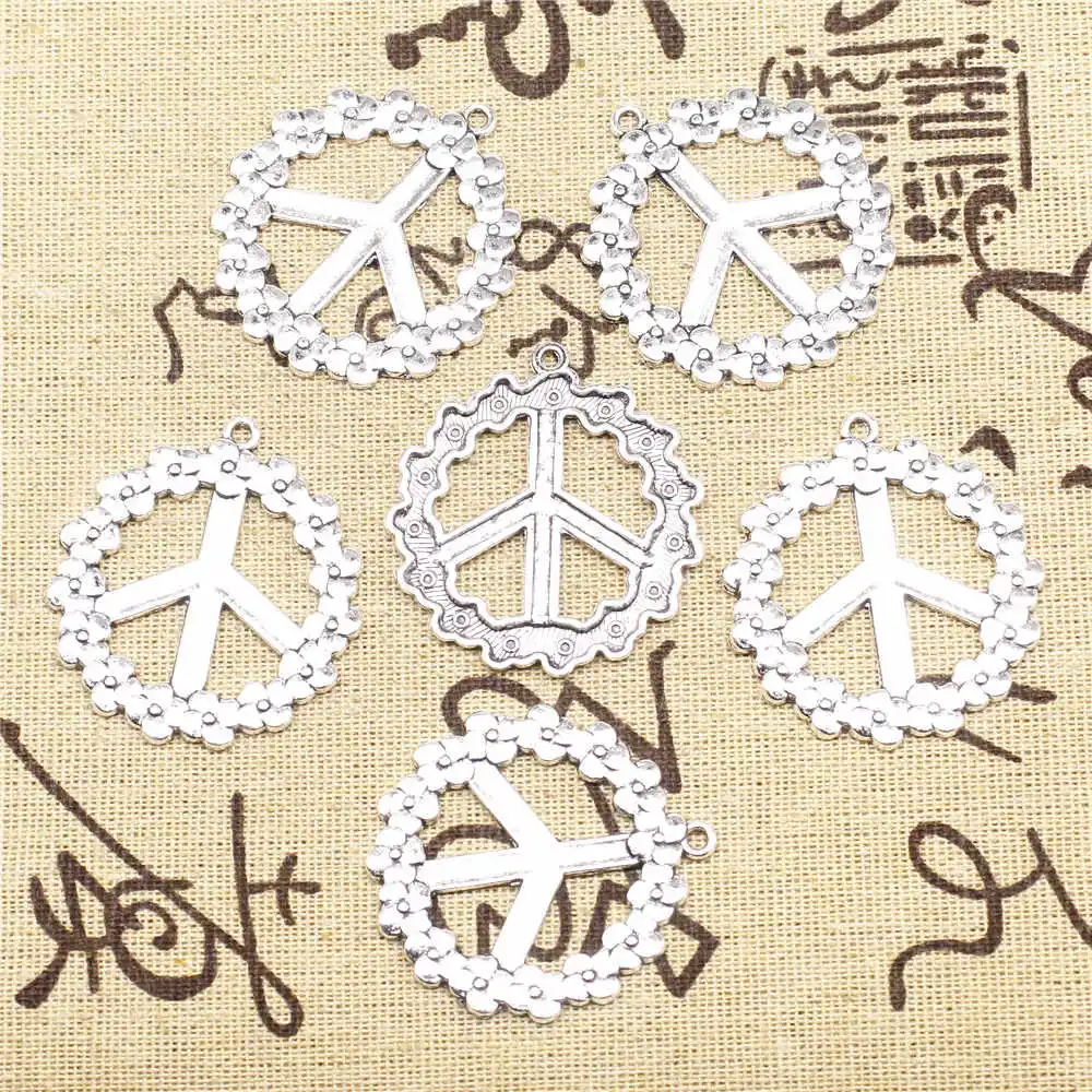 

Craft Supplies Peace Talisman Charm Woman Pendant 38x41mm 3 Pieces
