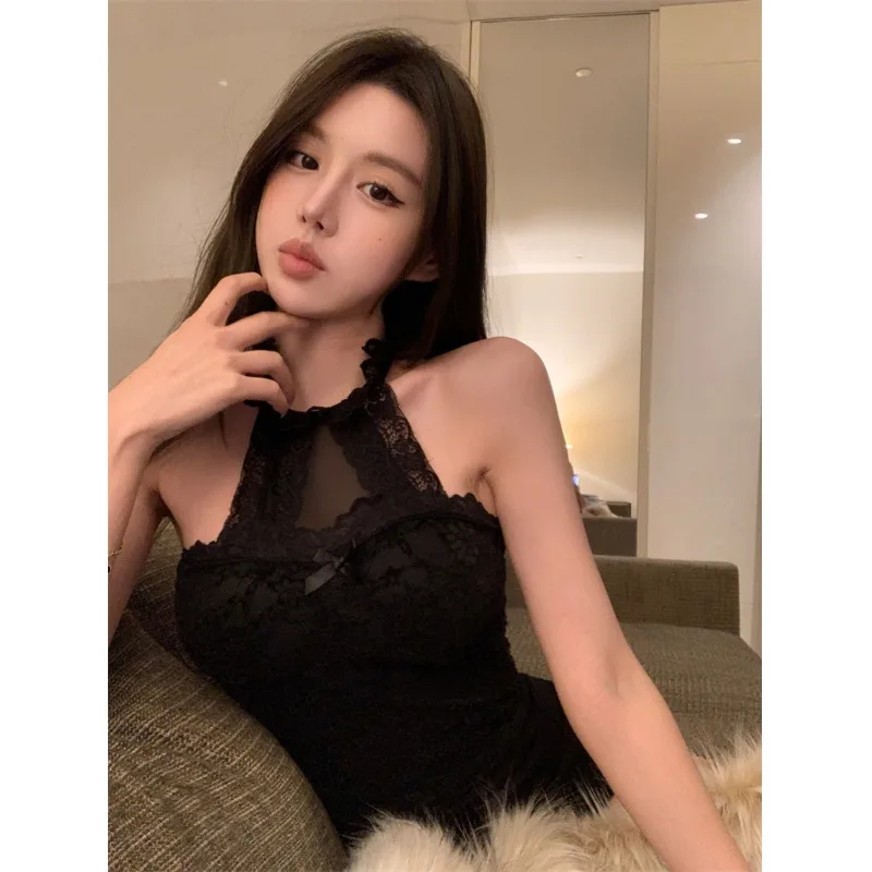 Новинка 2024 сексуальное кружевное ажурное сетчатое лоскутное платье Pure Desire