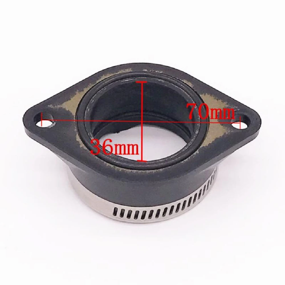 

36mm 40mm Carburetor Intake Manifold Flange Adapter Black Fit for Suzuki GN250