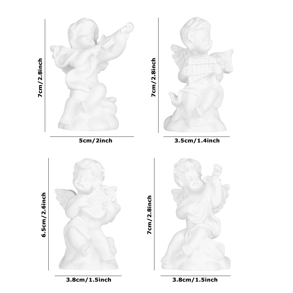 Гипсовые портреты в скандинавском стиле с ангелом Мини фигурки-Купидоны