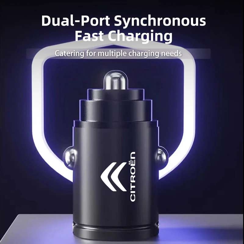 Автомобильное зарядное устройство для прикуривателя QC3.0 USB Type C, быстрая зарядка для телефонов Citroen C3 C4 C5 C1 C2 Berlingo Celysee Xsara Picasso (art.: 3920d830bc2b5) - 3920d830bc2b5