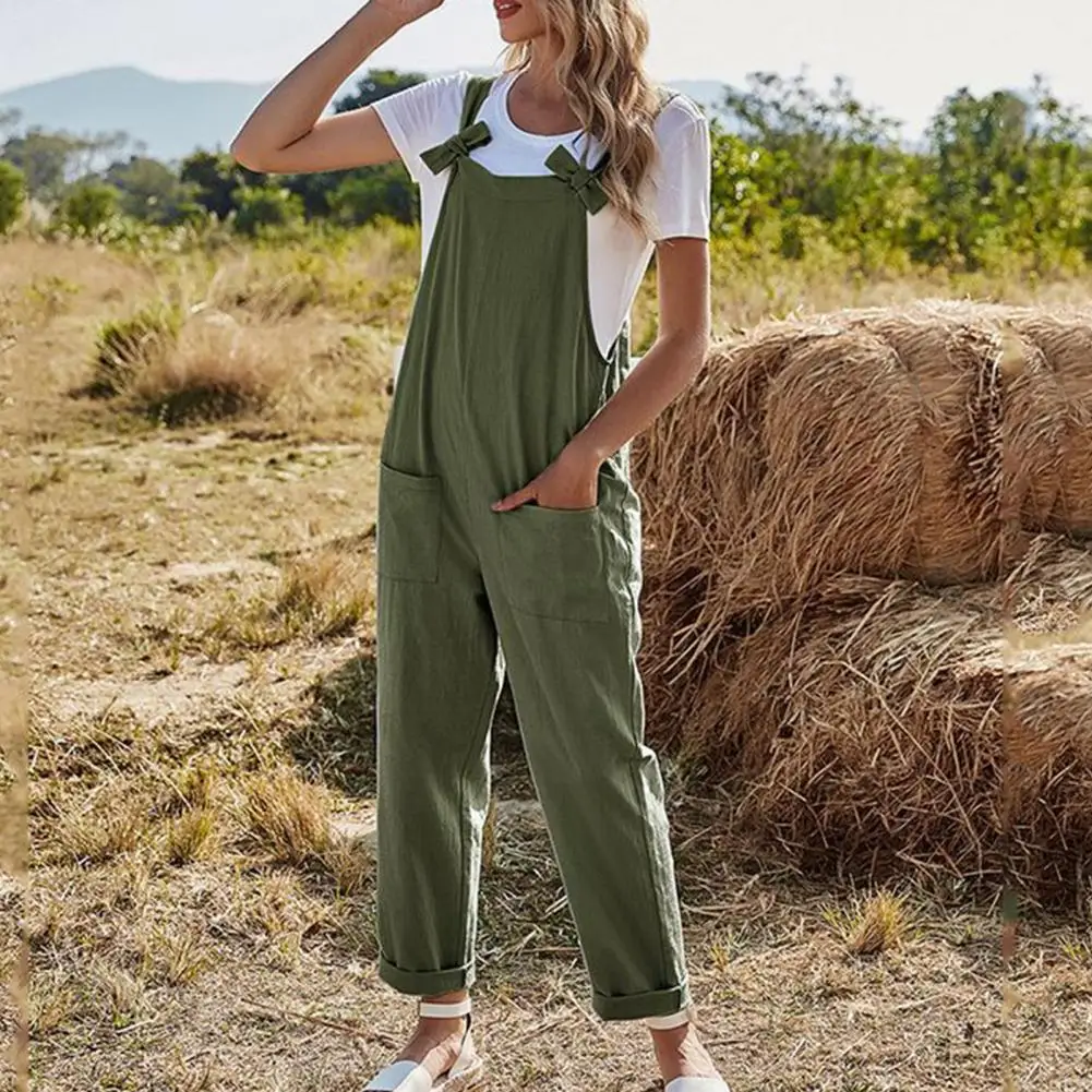 

Stylish Sleeveless Polyester Breathable Jumpsuits Comfort Solid Color Stretch Summer Jumpsuit Anti-Pilling Off Shoulder Jumpsuit