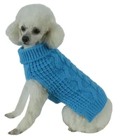 2022swivel swirl heavy cable knitted fashion designer dog sweater