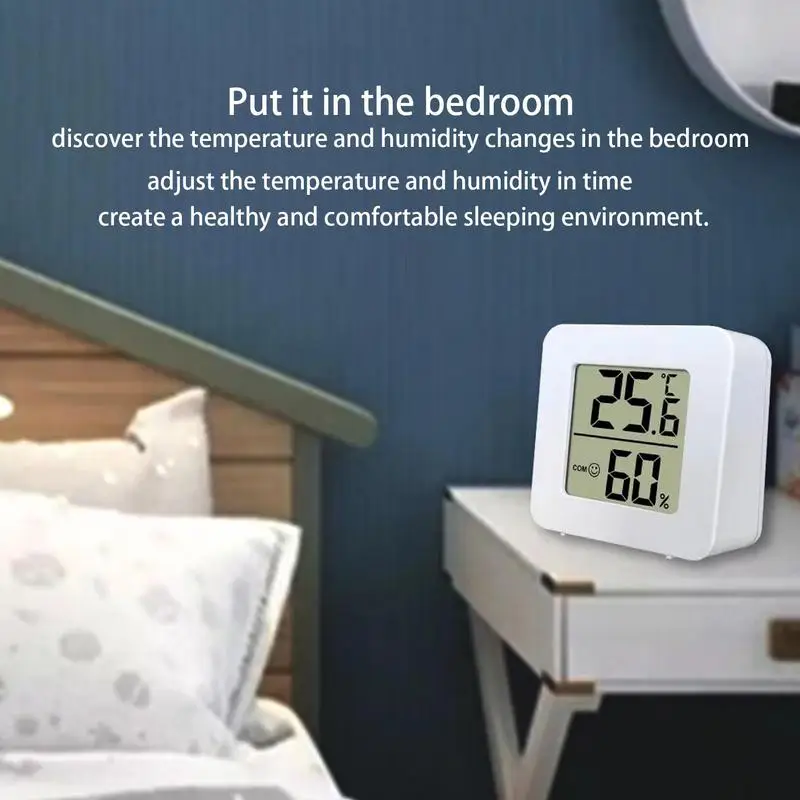 Цифровой гигротермограф с ЖК-дисплеем комнатный термометр гигрометр настольный