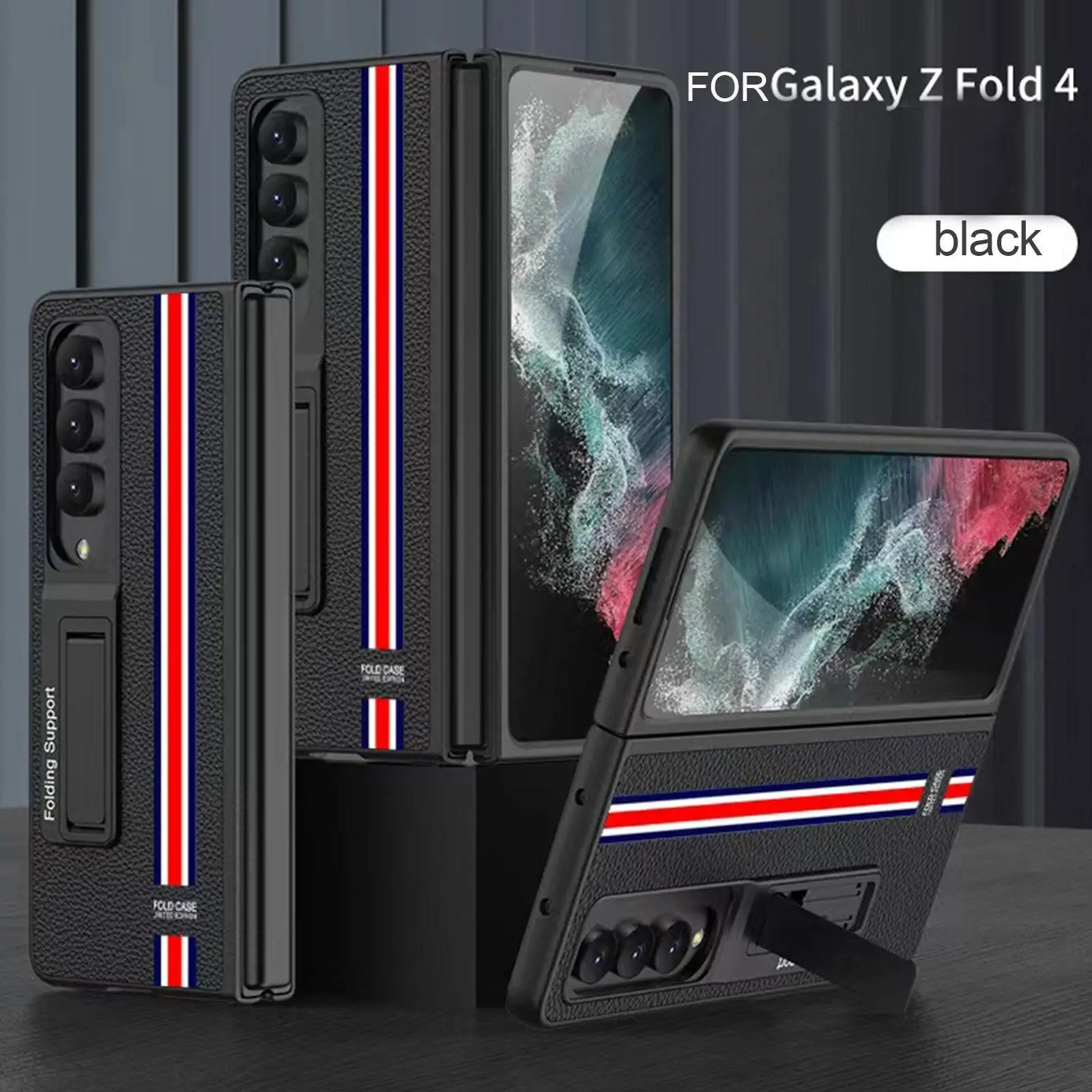 

Чехол для телефона, ультратонкий кожаный чехол ограниченной серии для Samsung Galaxy Z Fold 4, полноразмерный противоударный чехол