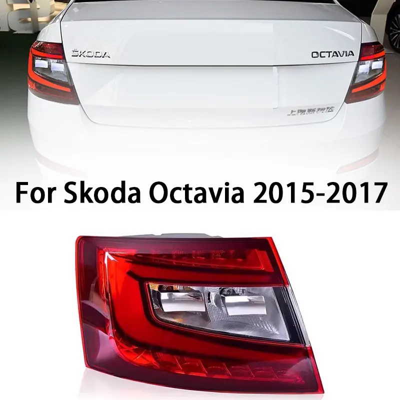 Автомобильные фары для Skoda Octavia 2015-2017 задний фонарь DRL светодиодный стоп-сигнал
