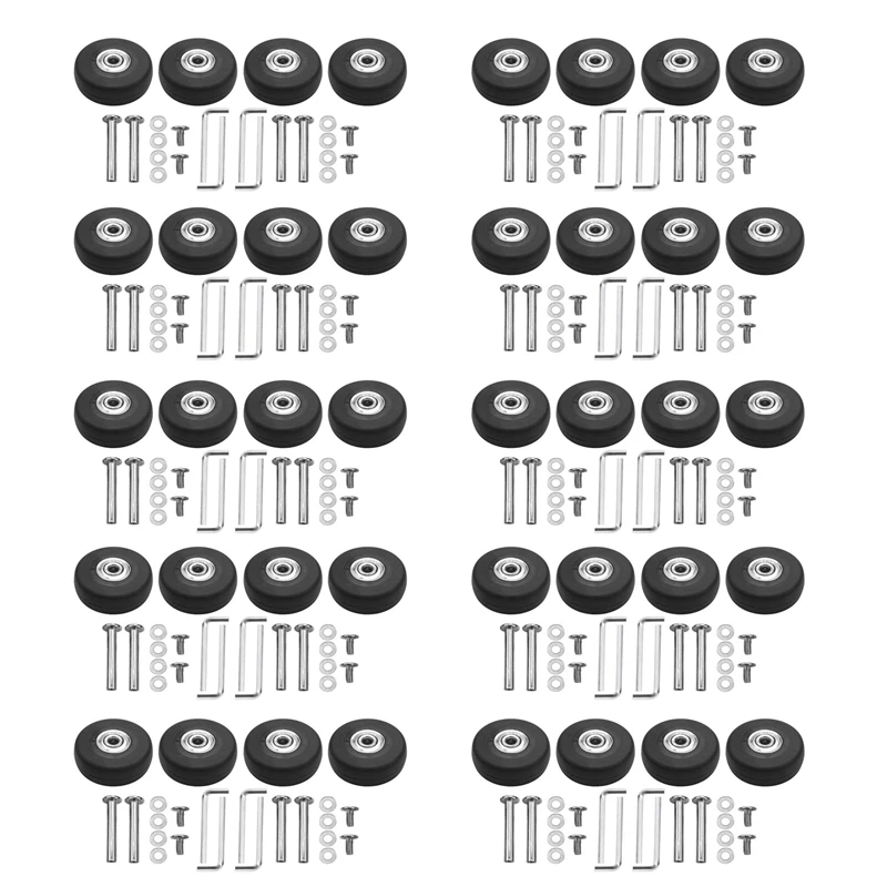 

OD 50Mm 40 Sets Of Luggage Suitcase Replacement Wheels Axles Deluxe Repair Tool