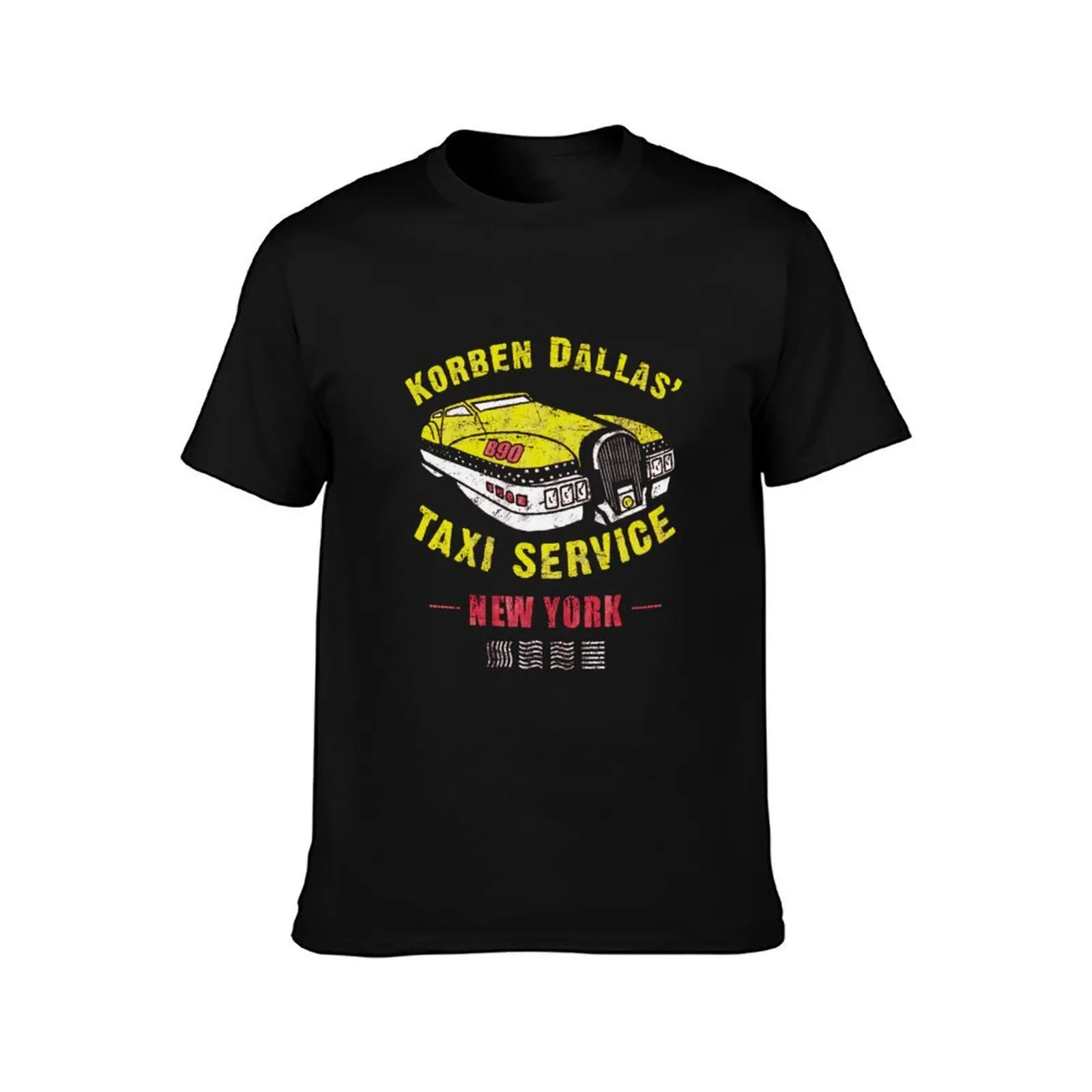 Фото Футболка Korben Dallas Taxi (для черных рубашек) — городская повседневная футболка свободного кроя №2