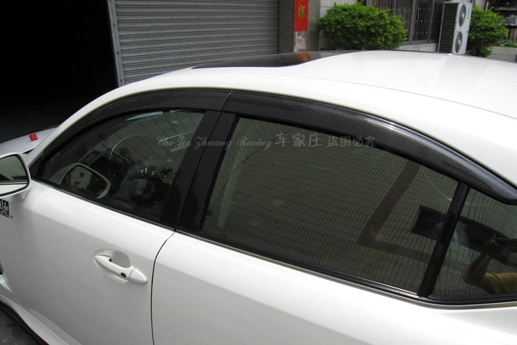

Дефлектор боковых окон из настоящего углеродного волокна, защита от погоды, козырек от дождя, навес для бровей для Lexus IS250 300 350-2006