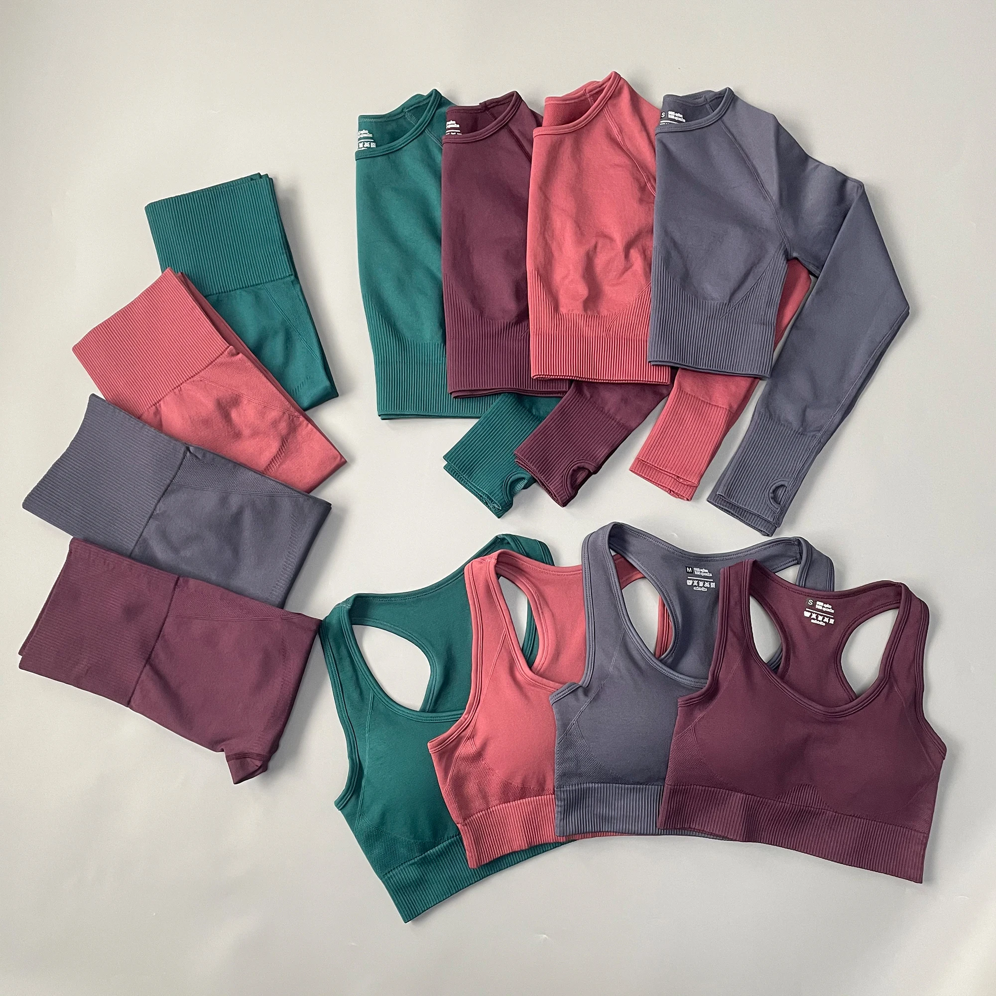 

Seamless Yoga Clothing Set Sports Suit Women Sportswear Sports Outfit Fitness Set Athletic Wear Gym Workout Clothes For Women