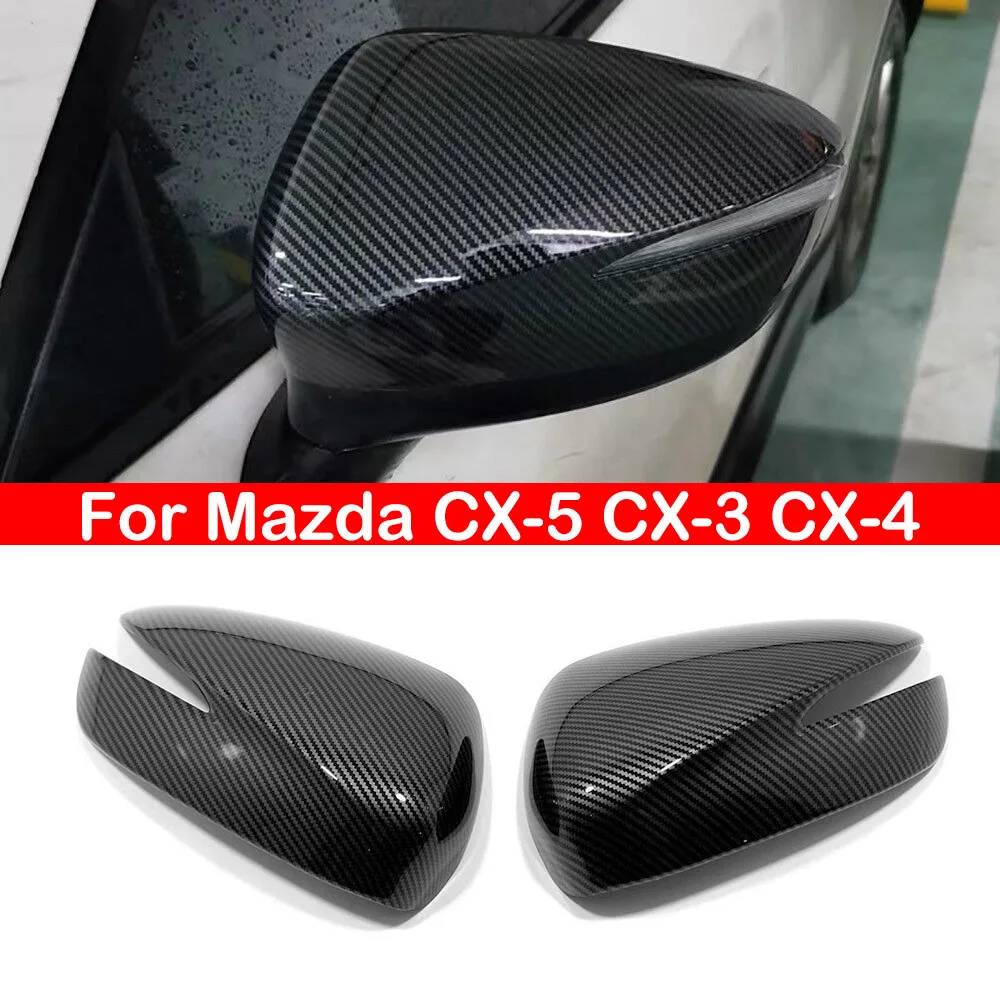 

Для Mazda CX-5 CX-3, автомобильное боковое зеркало заднего вида, Обложка, внешняя дверь, задний вид, фотография, наклейка из углеродного волокна