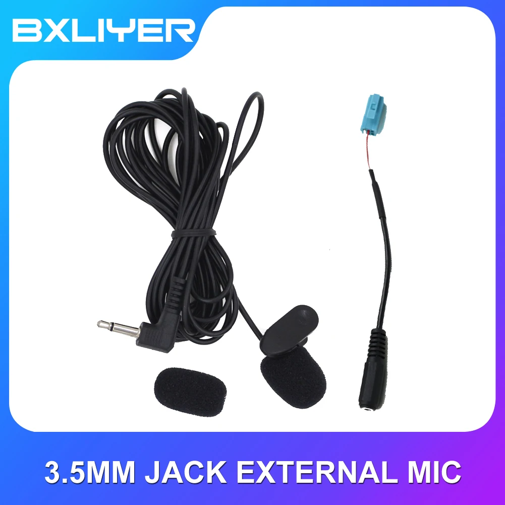 

Car Audio Microphone 3.5mm Clip Jack Plug Mic Stereo Mini Wired External Microphone For Auto DVD Radio 3m Long Professionals