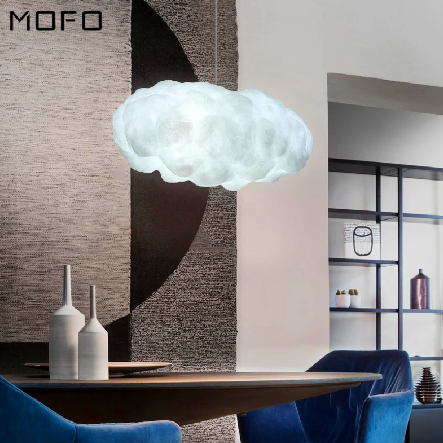 

Post-modern Cloud Pendant Lights Nordic Bedroom Living Room Restaurant Interior Decor Lighting LED Pendant Lamp Kitchen Fixtures