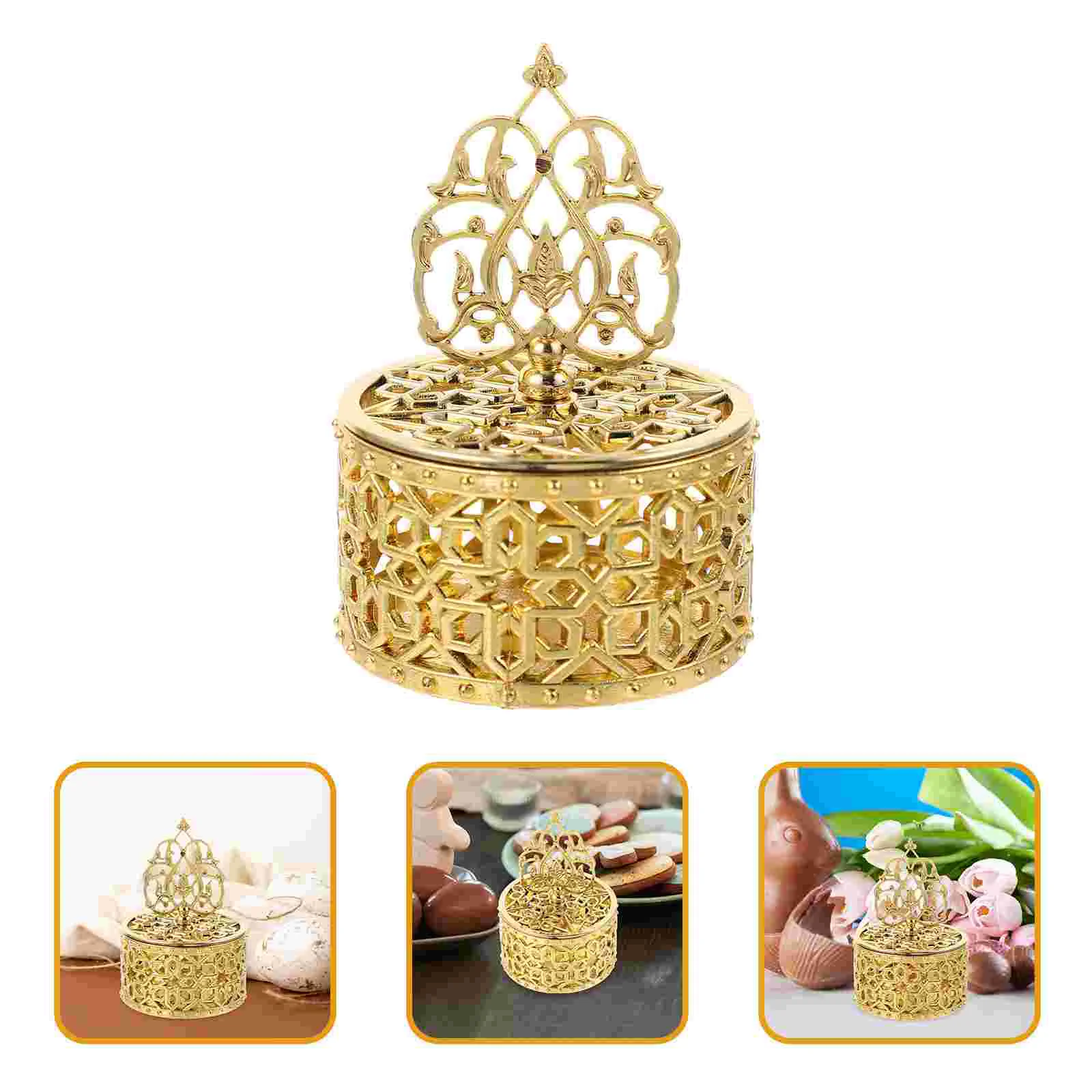 

12pcs Candy Storage Box Wedding Candy Wrapping Box Hollowed Candy Boxes with Lids